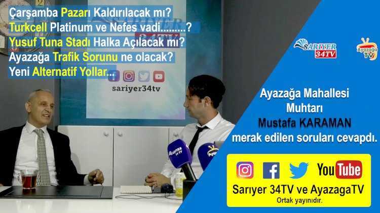 Ayazağa da Çarşamba Pazarı Kaldırılacak mı? Turkcell Platinum Park ve Nefes Vadi de son durum ne?